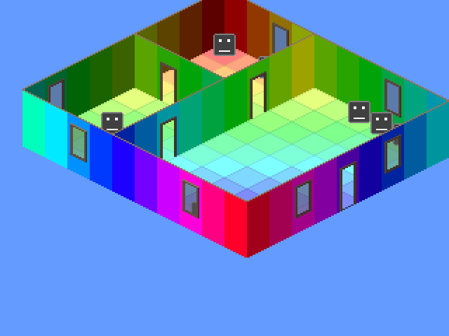 Isometric The Sims-like Game