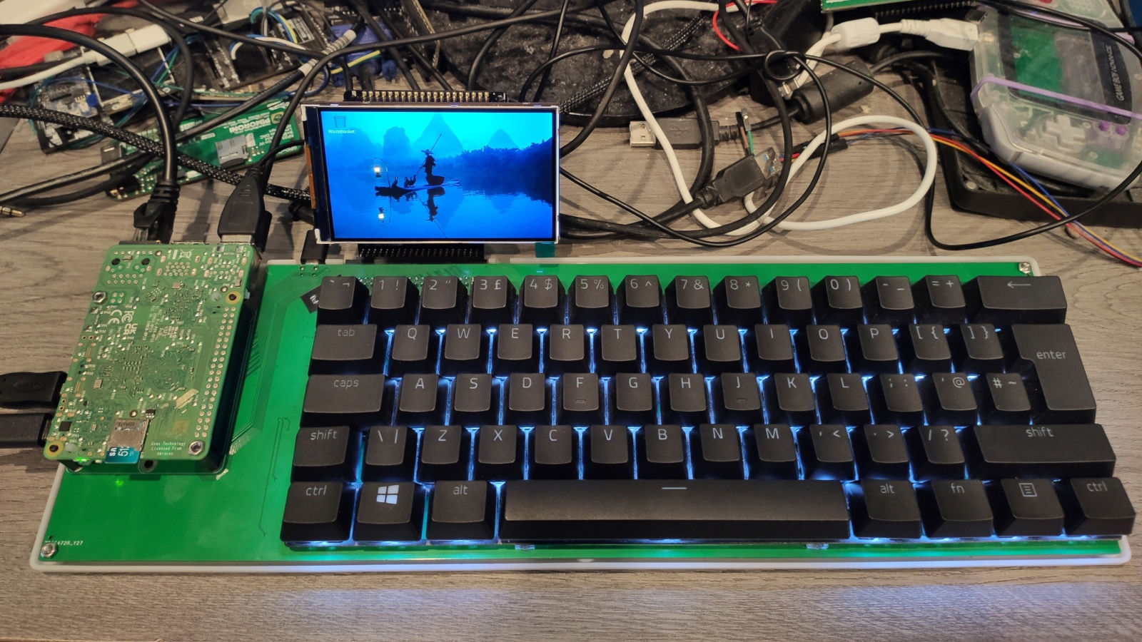 Keyboard with Pi 5